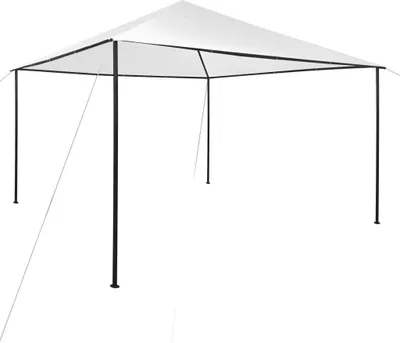 Produktbild von The Living Store Pavillon 4x4x3 m Weiß 180 g/m²
