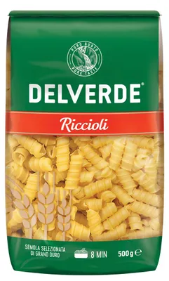 Image de Delverde Ricciolo pâtes italiennes à la semoule de blé dur 500g