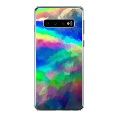 Produktbild von MuchoWow® Handyhülle Schutzhülle Hülle für Samsung Galaxy S10 Aquarell - Kunst - Psychedelisch Silikon Softcase Handy Hülle - Handytasche