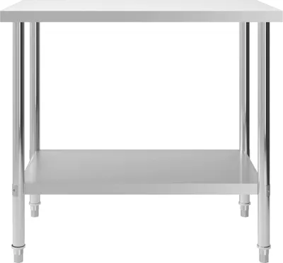 Obrázok produktu pre vidaXL Kuchynský pracovný stôl 100 x 60 x 85 cm Nerezová oceľ
