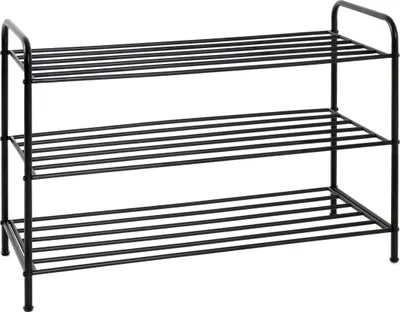 Produktbild von HAKU Schuhregal schwarz - Metall, B/H/T: 83x58x35 cm