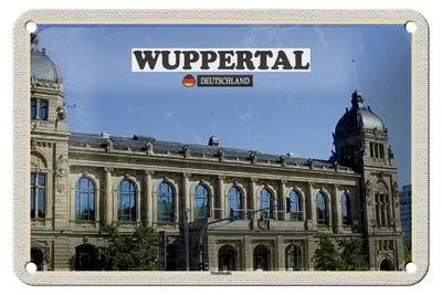 Produktbild von Blechschild Städte Wuppertal Deutschland Stadthalle 18x12cm Schild