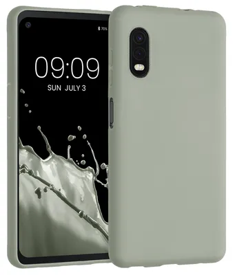 Produktbild von kwmobile Handyhülle für Samsung Galaxy Xcover Pro Hülle - TPU Case - Kabelloses Laden - Schutzhülle Cover in Graugrün