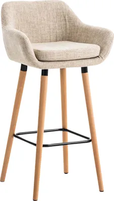 Produktbild von Barhocker HLO-CP19 Stoff creme