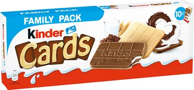 Image de kinder Cards Family 10x2 Spécialités de gaufres emballées individuellement 256g