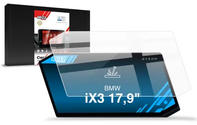 Produktbild von Keramische Autodisplayfolie für BMW iX3 17,9" (2026), Grizz Protector