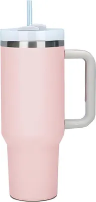 Image de Grand mug isotherme en acier inoxydable de 1 200 ml avec couvercle et anse