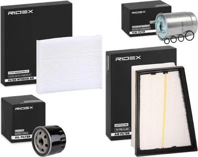 Produktbild von RIDEX Filterset Inspektionspaket Filtersatz für RENAULT Scénic III (JZ0/1) GRAND SCÉNIC III (JZ0/1)