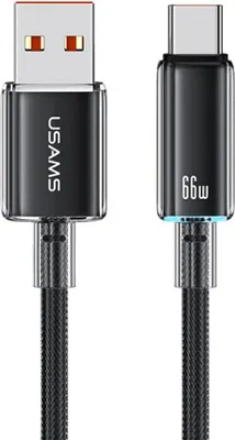 Imagen del producto de Cable Usams Cloud Series US-SJ658, 6A. Conector USB-A a USB-C, 1.2 metros, color