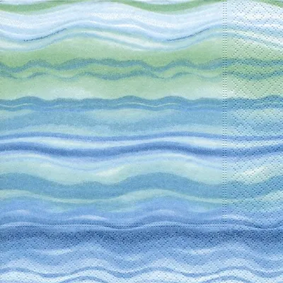 Produktbild von RP 20 Servietten Blue Waves - Blaue Wellen 33x33cm
