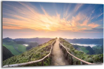 Produktbild von Herdabdeckplatte Glaskeramikkochfeld-Abdeckung Spritzschutz Glas 80x52 Landschaft