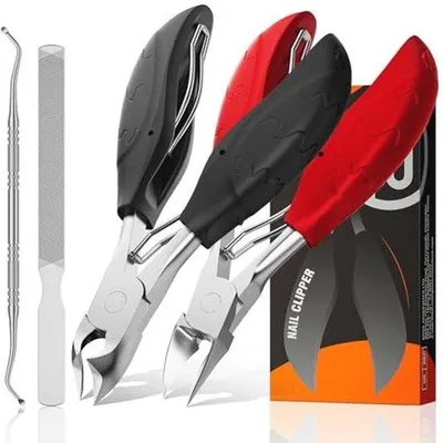 Productafbeelding van Nagelschaar en Nagelknipper Set voor Teennagels - Professionele Nagelverzorgingsset met 4 Stuks