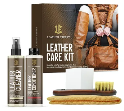 Produktbild von Leather Expert Care Kit 2x100ml - Lederreinigungs- und Pflegeset LE-18-HC2100