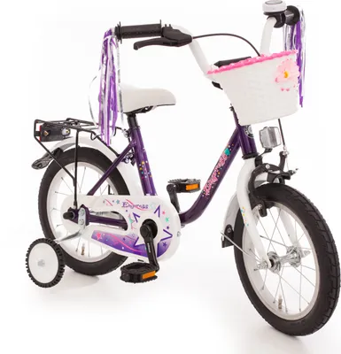 Produktbild von 14" Kinderfahrrad "EMPRESS" lila/weiß - mit tiefen Einstieg – Bachtenkirch