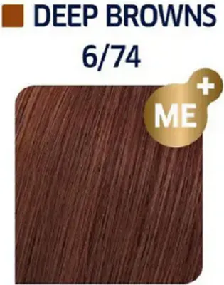 Produktbild von Wella Koleston Perfect Me+ Deep Browns, Braun, 6/74, Unisex, 60 ml, Alle Haare, Glanz