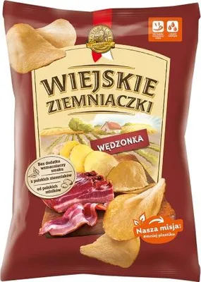 Obrázek produktu pro Bramborové chipsy Wiej Ziem s příchutí uzeniny 130 g