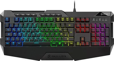 Produktbild von Sharkoon SKILLER SGK4 - káblový - USB - membránový klávesový spínač - QWERTY - RGB LED - čierny