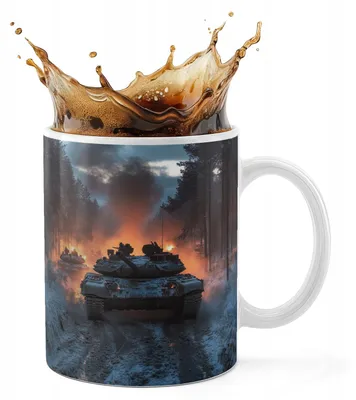Image de Kubek Ceramiczny 330Ml Druk - Czołg Wojsko Armia