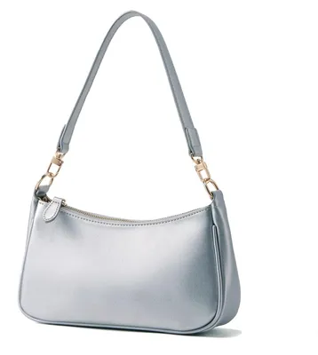 Productafbeelding van Tote Handbag met 2 Afneembare Schouderbanden - Zilverkleurig