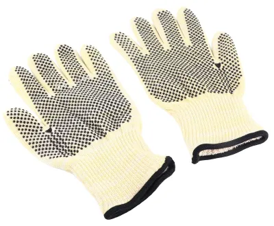 Produktbild von Omgoods Grillhandschuhe, 800°C hitzebeständig – Grillhandschuhe – für Kamin, Ofen, Outdoor-Kochen – aus Aramidfaser mit Silikonbeschichtung – Ofenhandschuhe