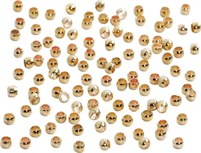 Obrázok produktu pre Creativ Company CC vlnité korálky 2 mm zlaté 100 kusov