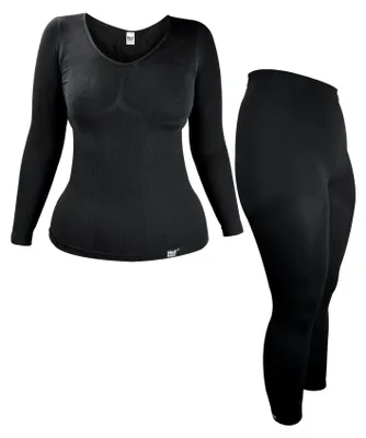 Produktbild von Heat Holders - Damen Thermounterwäsche | Innenfleece Thermoshirt Langarm Winter