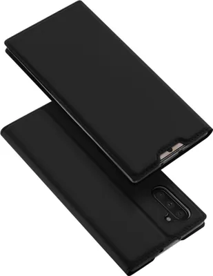 Produktbild von Buch Tasche DUX DUCIS kompatibel mit SAMSUNG GALAXY NOTE 10 (N970F) Handy Hülle Etui Brieftasche Schutzhülle mit Standfunktion, Kartenfach Schwarz
