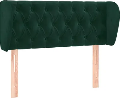 Obrázok produktu pre vidaXL Čelo postele s ušami tmavozelené 103x23x78/88 cm Velvet
