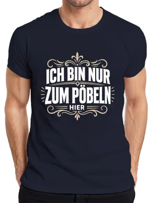 Obrázok produktu pre Som tu len preto, aby som provokoval. Sarkastické tričko s nápisom, tmavomodré, veľkosť 3XL
