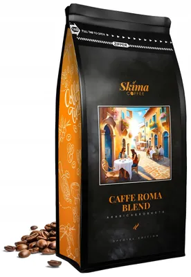 Productafbeelding van Gemalen koffie, 1 kg, CAFFE ROMA BLEND (SPECIAL EDITION), vers gebrand voor gebruik in een automaat
