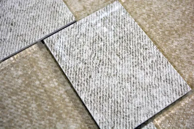 Produktbild von Handmuster Mosaikfliese Transluzent Keramik beige Rechteck Glasmosaik Crystal Keramik beige MOS88J-1202_m