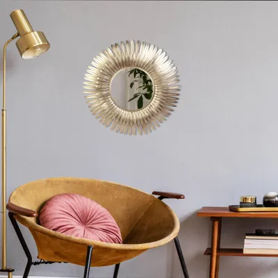 Produktbild von Goldener Federspiegel 53 cm