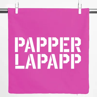 Produktbild von Huuraa Kissenbezug Papperlapapp Schriftzug 40x40cm Fuchsia Baumwolle Dekokissenbezug Geschenkidee