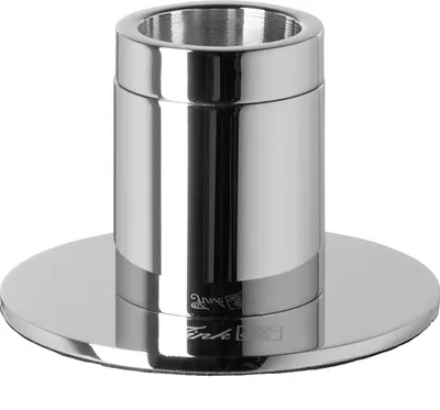 Produktbild von Fink ENNO, Leuchter, Aluminium, vernickelt, Stahl, Eisen, glatt, silberfarben, L. 8 cm, B. 8 cm, H. 5 cm, D. 8 cm 140247