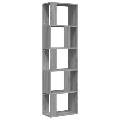 Obrázek produktu pro vidaXL Knihovna Grey Sonoma 45x24x160 cm výrobek ze dřeva