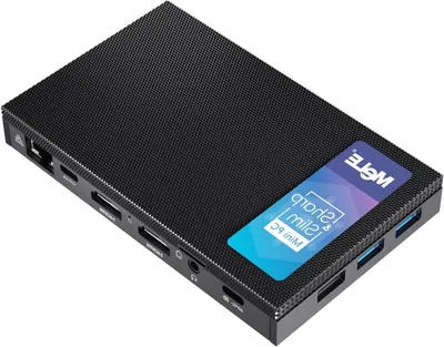 Immagine prodotto di Mini PC - Computer desktop silenzioso - Intel Celeron - 8 GB di RAM - 512 GB di SSD - Doppia uscita HDMI 4K