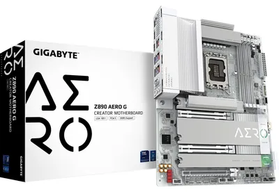 Image de Carte mère GIGABYTE Z890 AERO G - Supporte les CPU Intel Core Ultra (Series 2), VRM 16+1+2 phases, jusqu'à 8800MHz DDR5 (OC), 1xPCIe 5.0 + 4xPCIe 4.0, Wi-Fi 7, 2.5GbE LAN, Thunderbolt 4