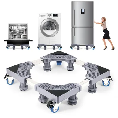 Produktbild von Untergestell für Haushaltsgeräte verstellbar 45-68cm Grau 400kg Tragkraft