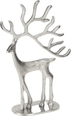 Produktbild von Festliche Rentierfigur aus Metall für elegante Weihnachtsdekoration