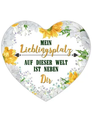 Produktbild von Herz Blechschild Mein Lieblingsplatz HB008