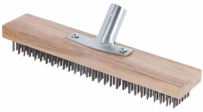 Immagine prodotto di Spazzola a setole in filo di acciaio, 30 cm - Ideale per la pulizia del giardino e la rimozione del muschio