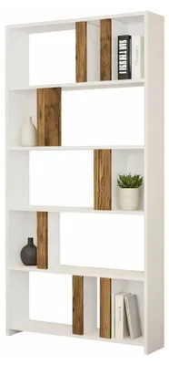 Produktbild von Tribogna - Regal, 90x20x180h cm Weiß, 4 Einlegeböden