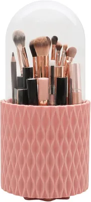 Produktbild von Kosmetik-Organizer 360° drehbar mit Deckel, rosa, für Badezimmer