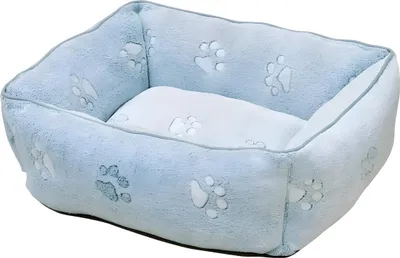 Produktbild von Nobby Hundebett Paw eckig grau, Maße: 60 x 50 x 18 cm