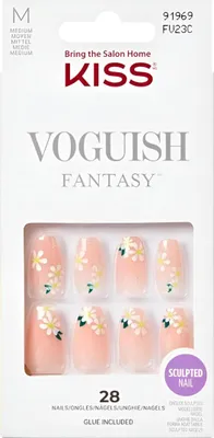 Image de KISS | Ongles synthétiques FV23C - Rose - Application facile - Design tendance - 28 pièces