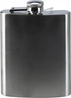 Produktbild von Flachmann 9,5x2,5x13cm 200ml Edelstahl Silber