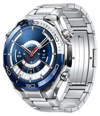 Immagine prodotto di Cinturino in titanio per smartwatch Huawei Watch Ultimate 2 con fibbia deployante argento