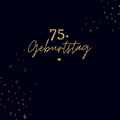 Produktbild von 75. Geburtstag- Gästebuch Blanko