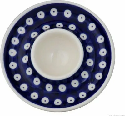 Produktbild von Original Bunzlauer Keramik Eierbecher klassisch flach Ø11,2 cm x H2,0 cm Dekor 42