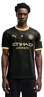 Zdjęcie produktu dla Koszulka Puma Manchester City FC, sezon 26/27, replika, krótki rękaw, czarna, rozmiar XL, dla mężczyzn, kolor: czarny, rozmiar: XL